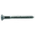 Midwest Fastener Wood Screw, #4, 1-1/4 in, Zinc Plated Steel Flat Head Phillips Drive, 100 PK 51876